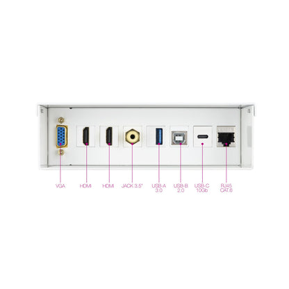 Caja de Conexiones Nanocable VGA/HDMI/Jack(10.35.0004)