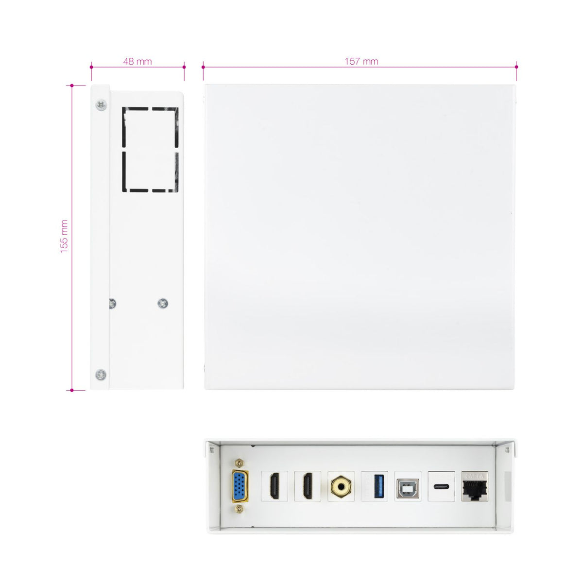Caja de Conexiones Nanocable VGA/HDMI/Jack(10.35.0004)