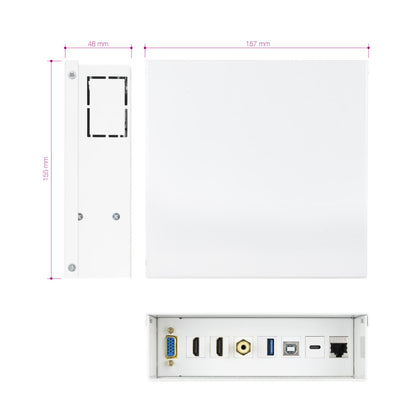 Caja de Conexiones Nanocable VGA/HDMI/Jack(10.35.0004)