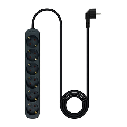 Regleta Nanocable 6xSchuko 1.4m Negra(10.37.0006-NS-BK)
