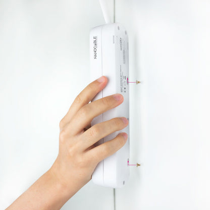Regleta Nanocable 6xSchuko 1.4m Blanca (10.37.0006-NS)