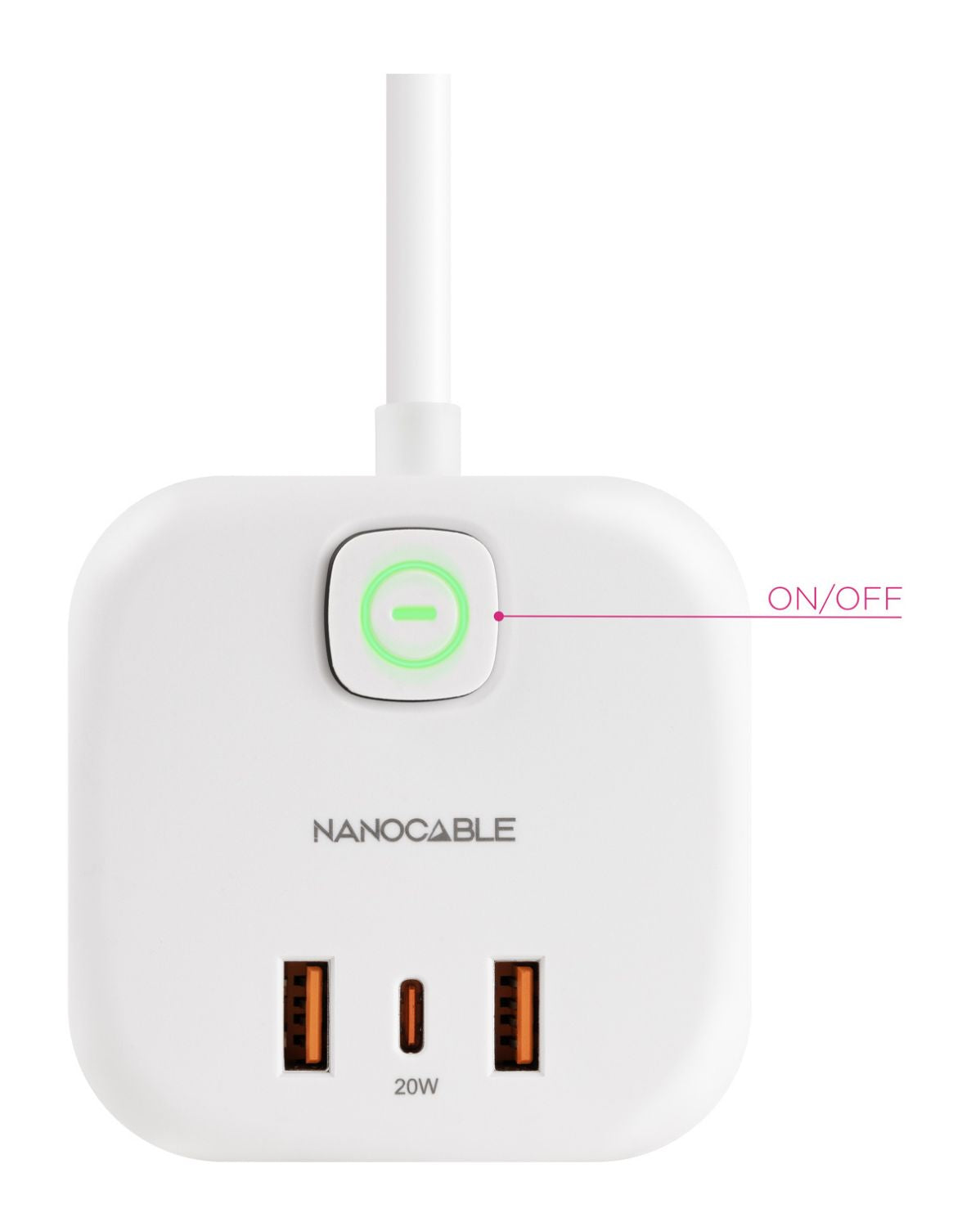 Regleta Nanocable 3xSchuko USB-A/C (10.37.0011)