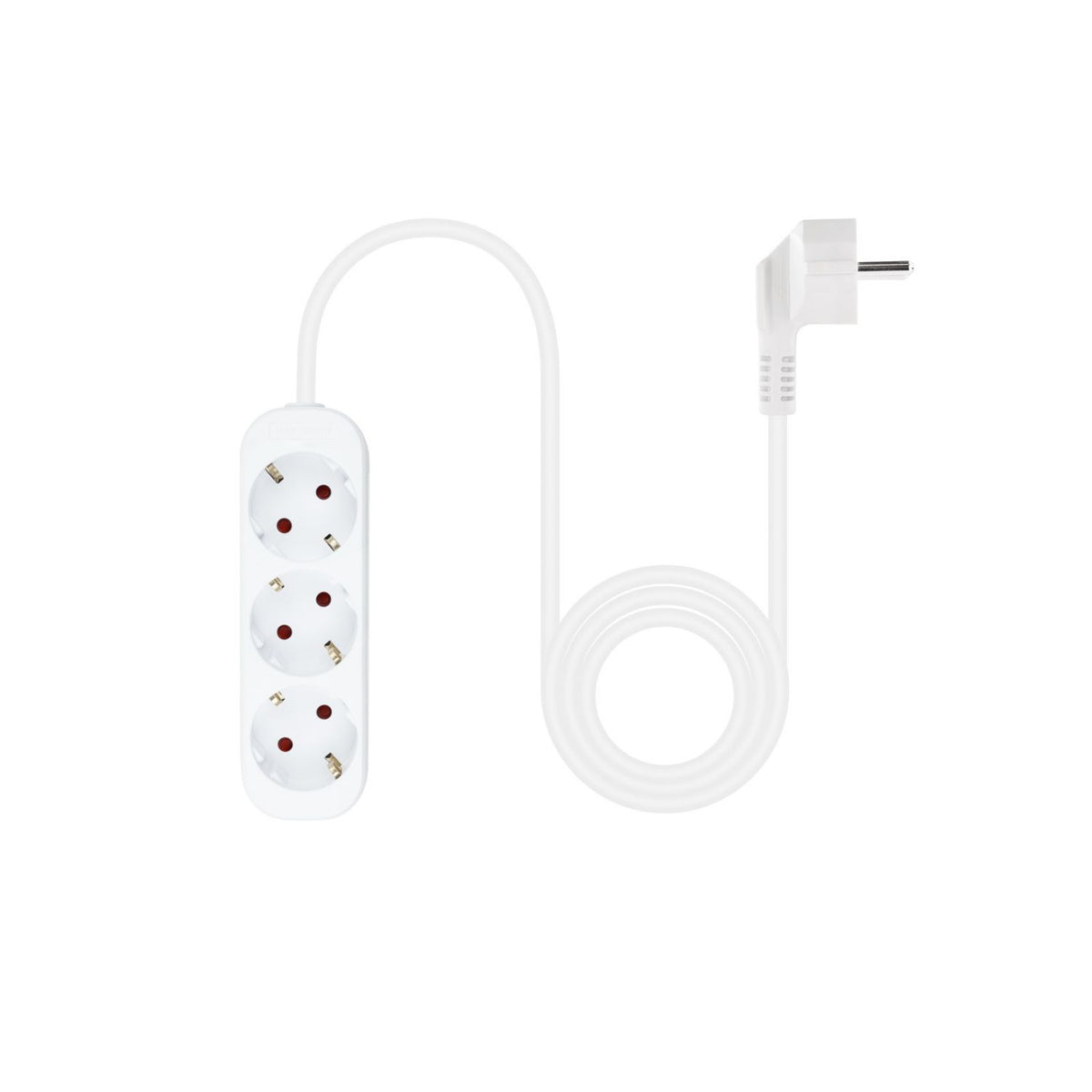Regleta Nanocable 3xSchuko 1.4m Blanca (10.38.0003-NS)