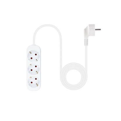 Regleta Nanocable 3xSchuko 1.4m Blanca (10.38.0003-NS)
