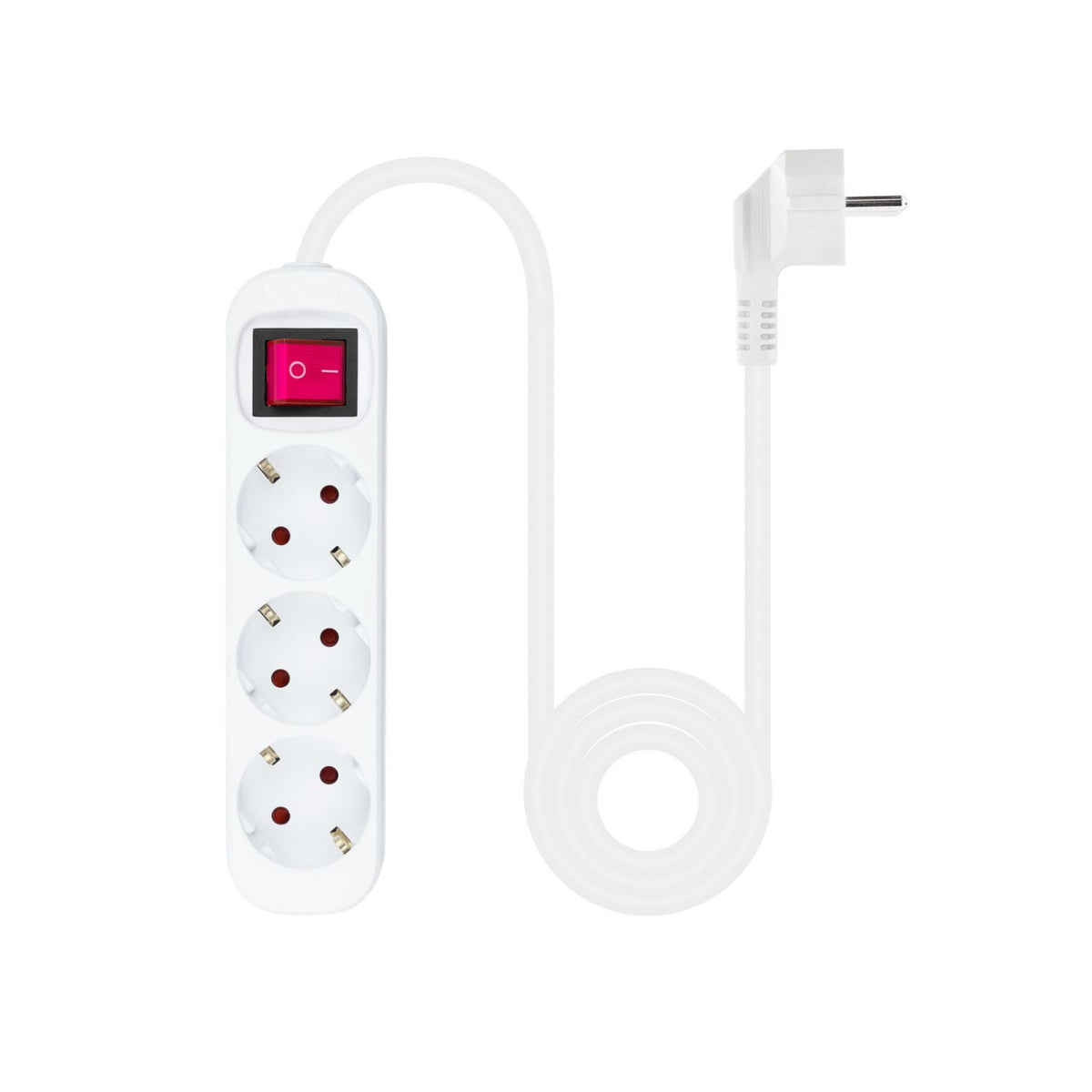 Regleta Nanocable 3xSchuko Interruptor (10.38.0003)