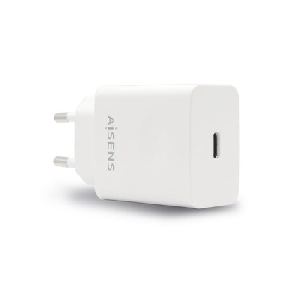 Cargador Pared AISENS 20W 1xUSB-C Blanco (ASCH-1PD20-W)