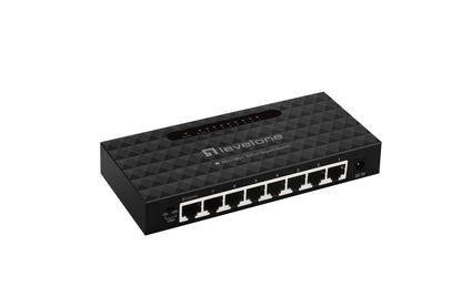 LevelOne Managed Switch 8xRJ45 GbE Black (GEU-0821)