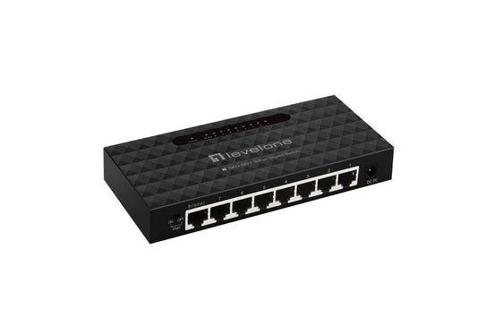 LevelOne Managed Switch 8xRJ45 GbE Black (GEU-0821)