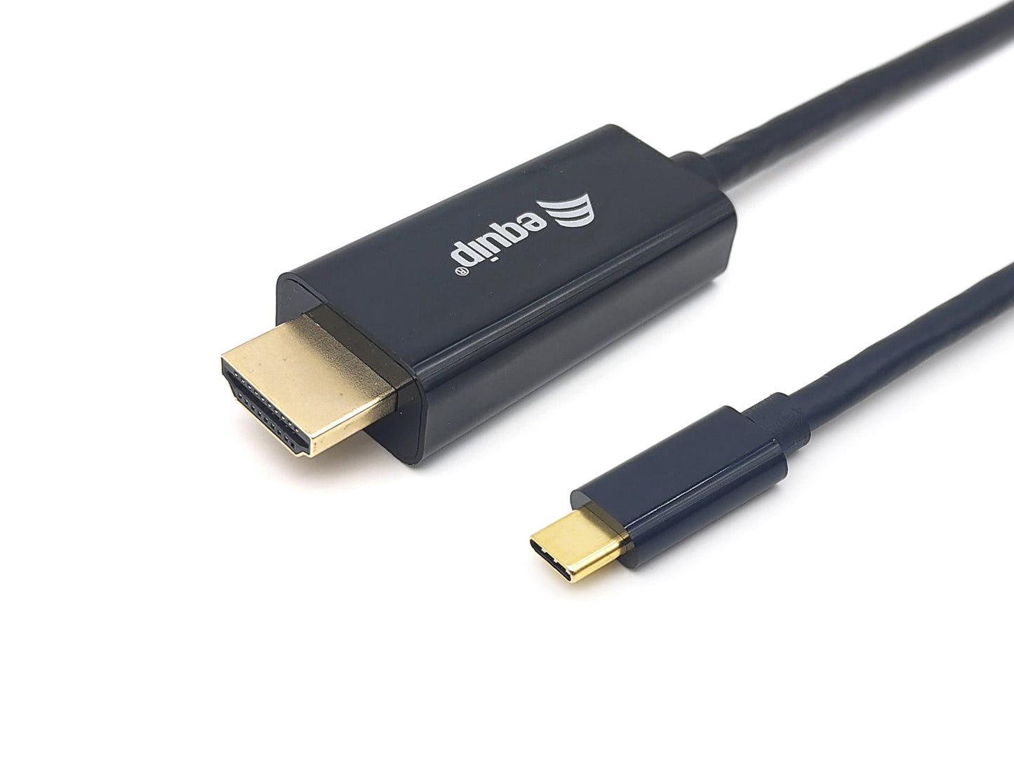 Cable from USB-C Male to HDMI Male, 2 meters long, Thunderbolt 3 compatible, supports video resolutions up to 4K/30Hz, plug-and-play installation, requires a USB-C port with DisplayPort Alternate Mode