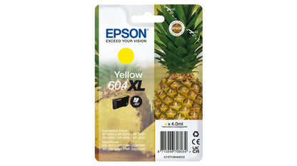 Epson 604XL Yellow Original Ink Cartridge - C13T10H44010. 350 Pages
