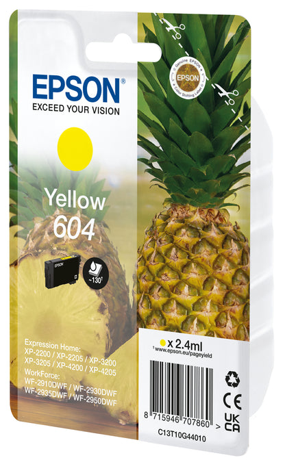 Epson 604 Yellow Ink 2.4ml (C13T10G44020)