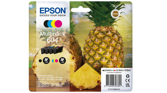 Epson Ink 604 Black/Colour Multipack (C13T10G64010)