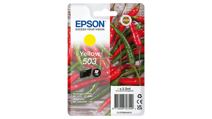 Epson 503 Yellow Original Ink Cartridge - C13T09Q44010. 165 Pages