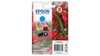 Epson 503XL Cyan Cartucho de Tinta Original - C13T09R24010. 470 Paginas