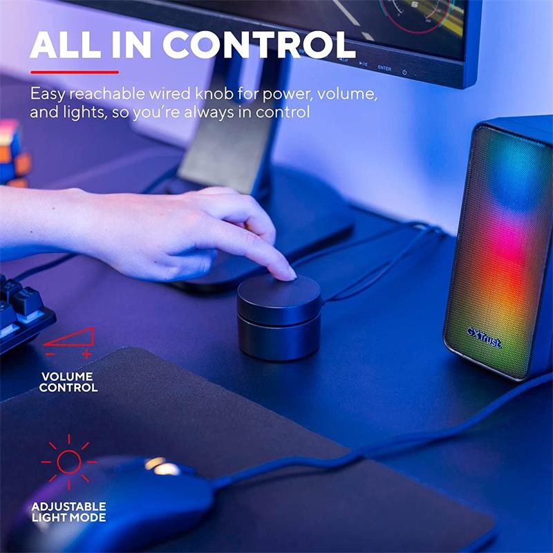 ALTAVOCES TRUST WEZZ GXT 611 RGB 2.0 BLACK