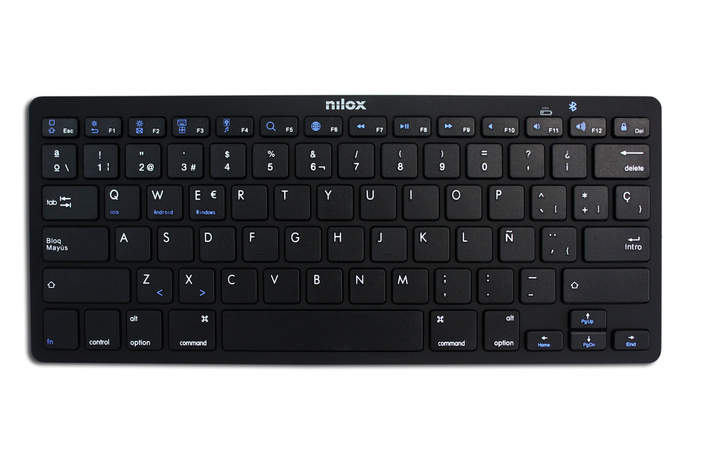 NILOX Wireless BT Keyboard Black (NXKB01B)