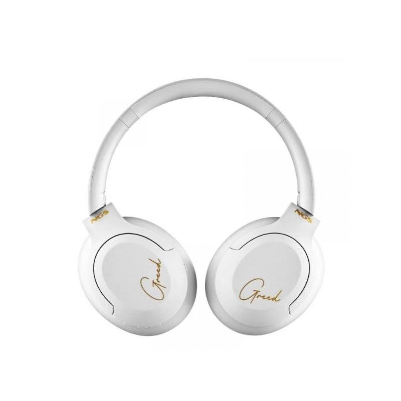 AURICULARES NGS ARTICAGREED WIRELESS BLUETOOTH/MICROFONO/AUX WHITE