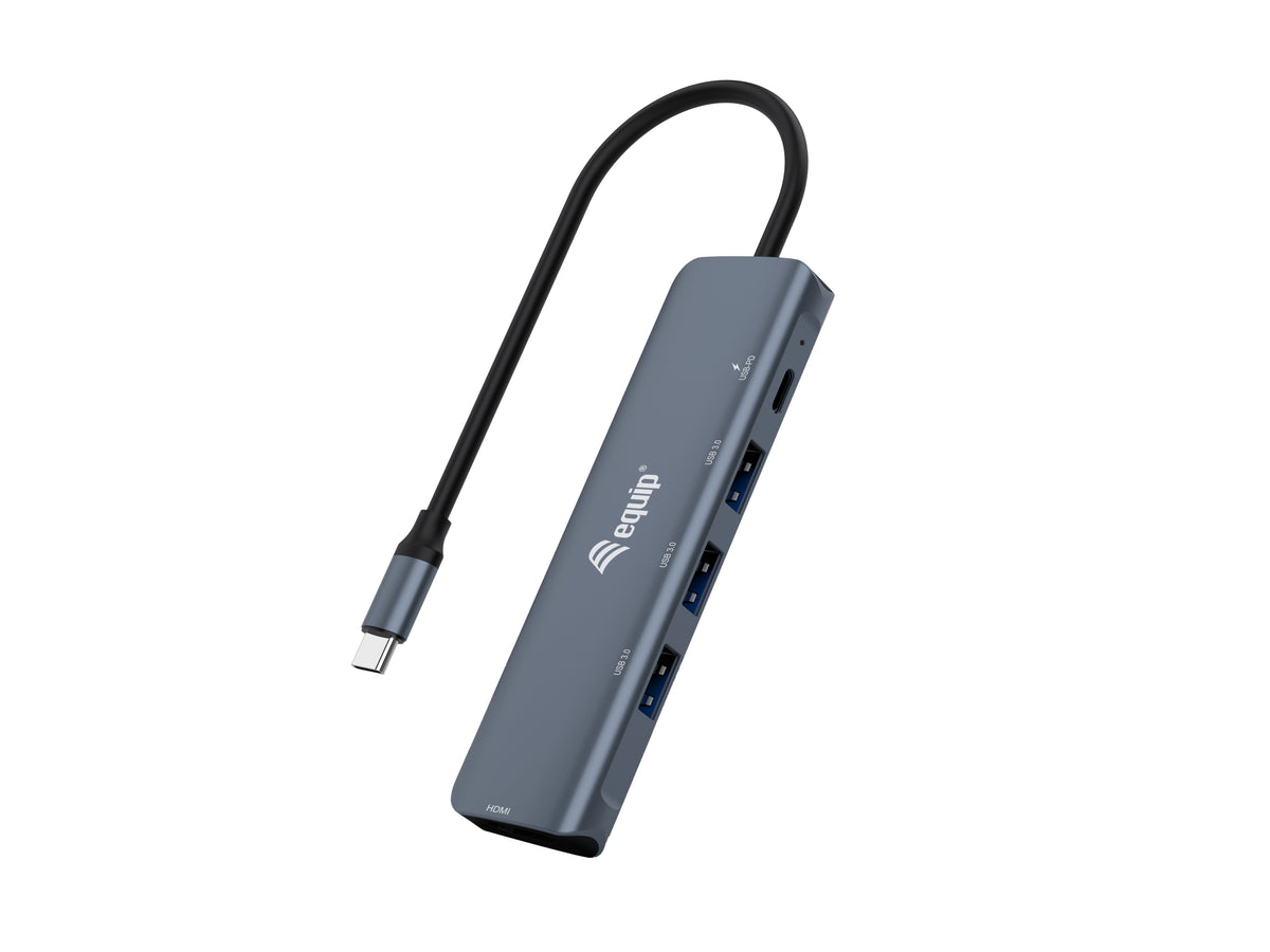 Adaptador EQUIP USB-C a HDMI/USB-A/USB-C PD (EQ133487)