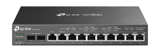 ROUTER VPN TP-LINK ER7212PC CONTROLADOR OMADA 8P POE+ 2P
