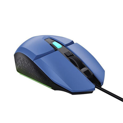 RATON TRUST GAMING GXT 109B FELOX RGB USB 6400DPI 6 BOTONES BLUE
