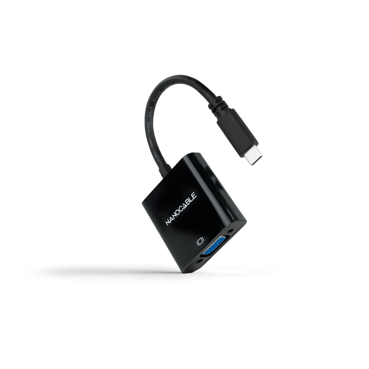 Adaptador Nanocable USB-C a VGA Negro (10.16.4101-BK)