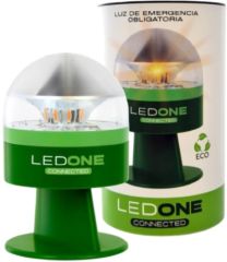 Luz baliza de emergencia para coche, LED one v16  eco homologada, dispone de base magnetica y un adhesivo de doble cara, geolocalizable, incluye un plan de datos hasta 2038, funciona a pilas de 9v