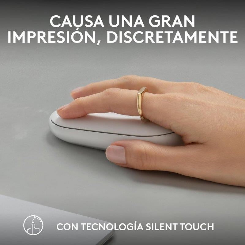 RATON LOGITECH PEBBLE 2 M350S WIRELESS WHITE