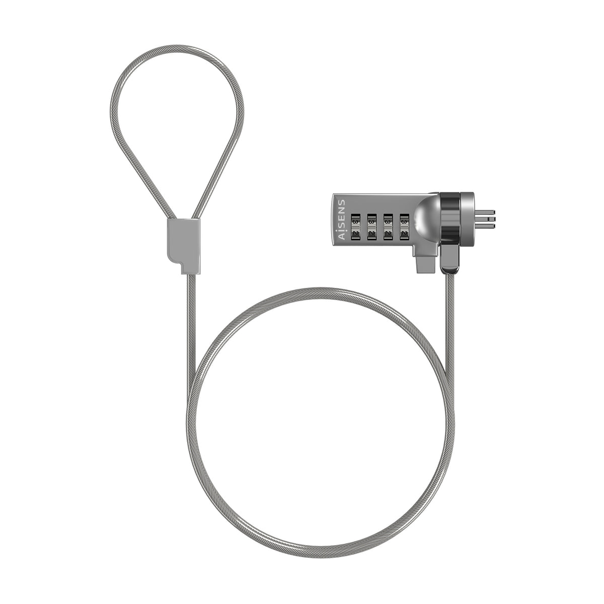 Cable Seguridad AISENS Combinacion 1.5m(ASLK-D40N01-SL)