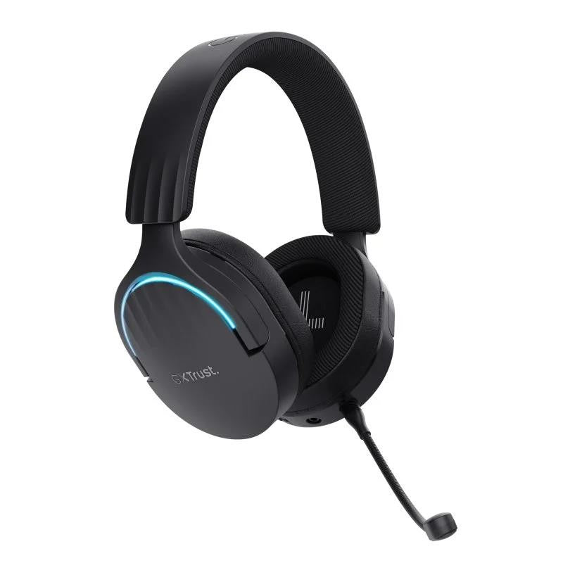 AURICULARES + MICROFONO TRUST GAMING RGB GXT 491 FAYZO HEADSET WIRELESS