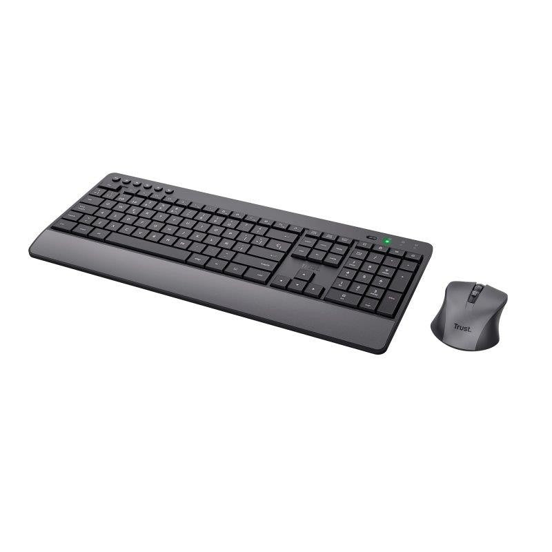 TECLADO + RATON TRUST TREZO WIRELESS BLACK ECO