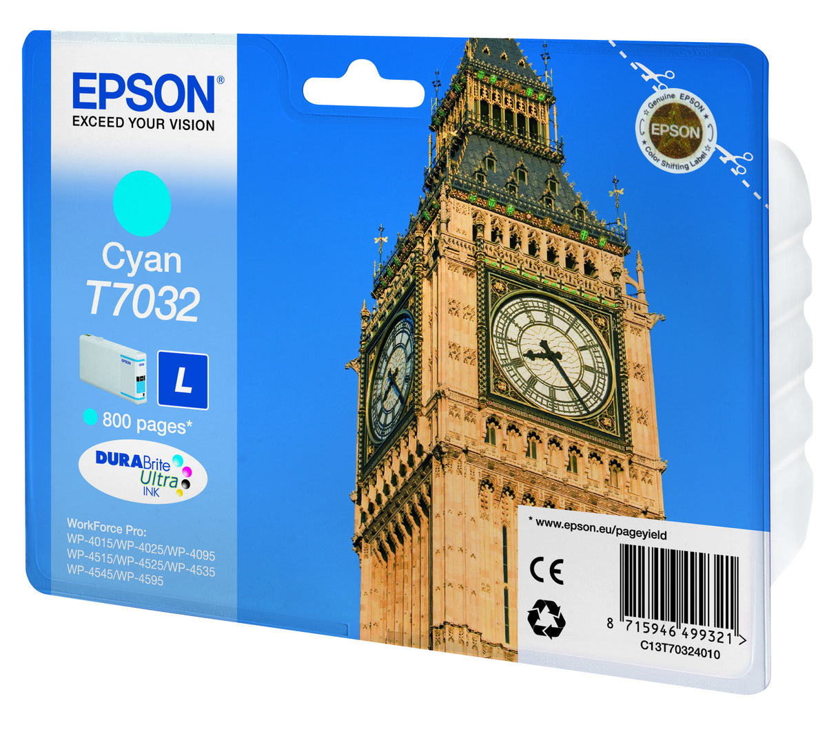 Epson T70324010 Cian Cartucho de Tinta Original - C13T70324010.