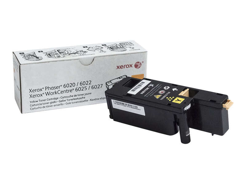 Xerox Phaser 6020/6022 Yellow Original Toner Cartridge - 106R02758