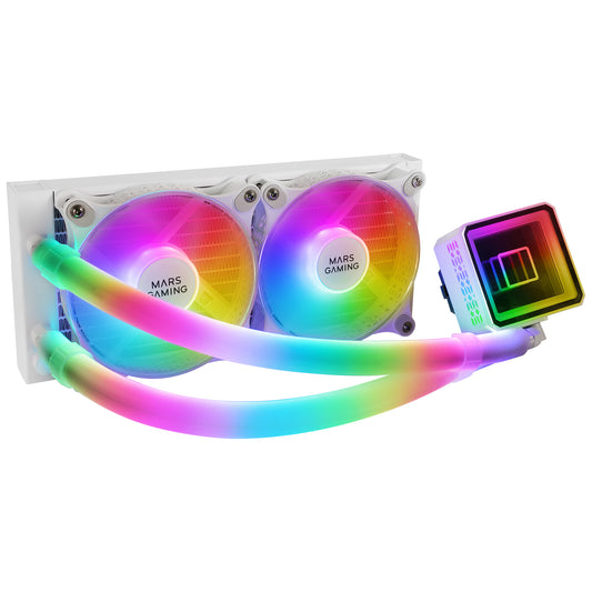 Ref. Mars Gaming 500W ARGB White CPU Liquid Cooling (MLULTRA240W)