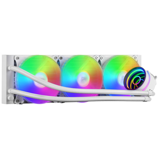 Ref. Liq. Mars Gaming 3x120mm FRGB White (MLONE360W)