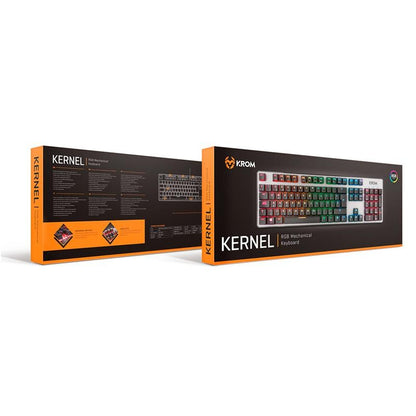 TECLADO GAMING KROM KERNEL MECANICO USB RGB RETROILUMINADO