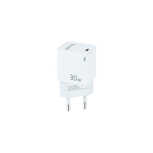 TooQ 30W Wall Charger 1xUSB-C White (TQWC-GANPD30WT)