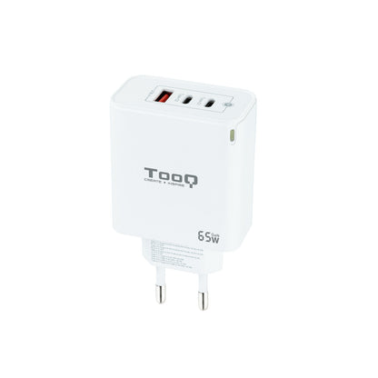 Cargador de Pared TooQ 65W USB-A/C (TQWC-GANQC2PD65WT)