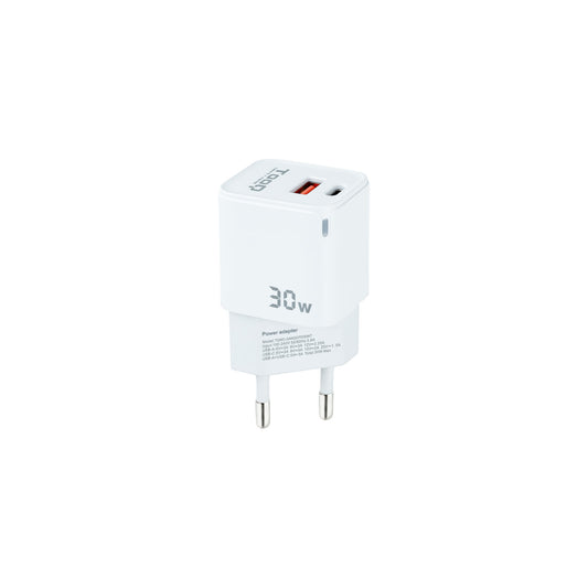 TooQ 30W USB-A/C Wall Charger (TQWC-GANQCPD30WT)