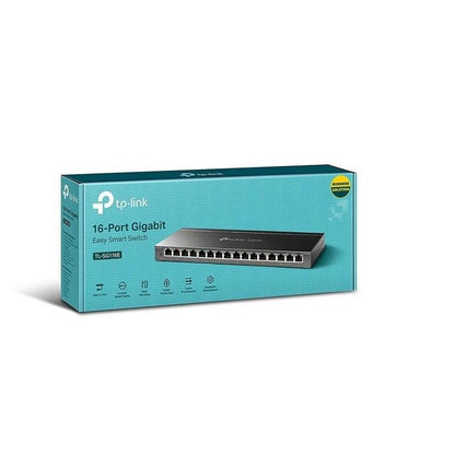 SWITCH TP-LINK 16 PUERTOS GIGABIT TL-SG116E METALICA
