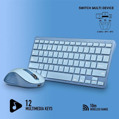 TECLADO + RATON NGS FANTASY KIT WIRELESS BLUE