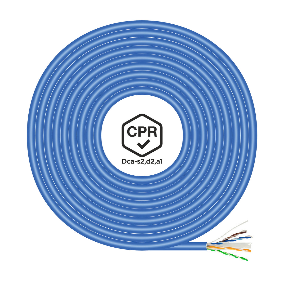 Cable AISENS RJ45 Cat.6 UTP AWG24 100m Azul (A135-0662)