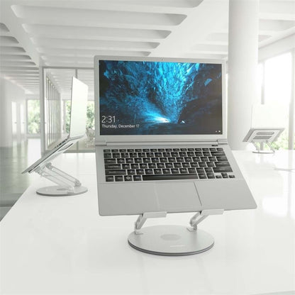 SOPORTE AISENS SOBREMESA TABLET/NOTEBOOK ERGONOMICO 360º 10"-17" SILVER