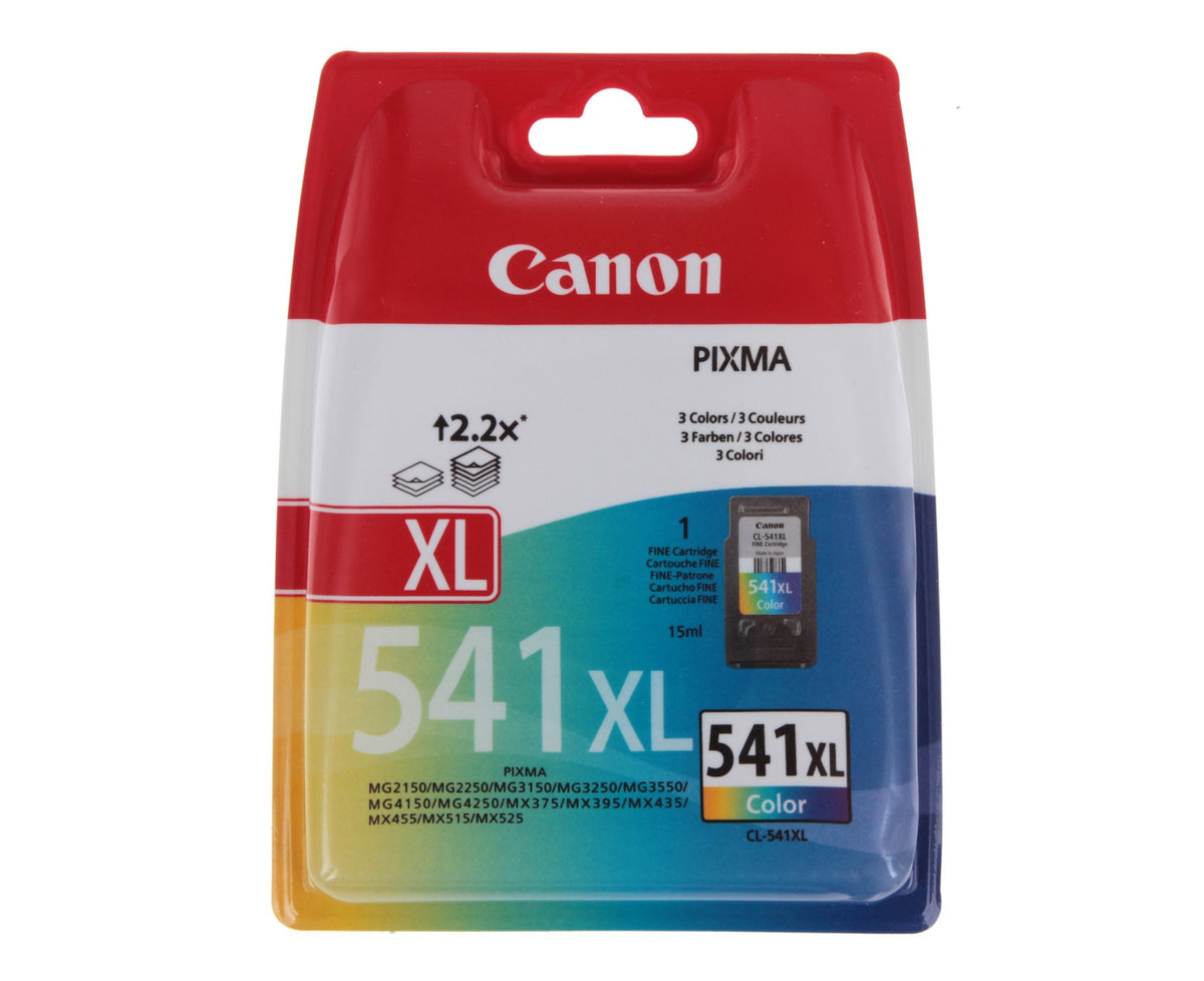 Canon Tinta cl-541xl tricolor (amarillo, magenta y cian) 400 paginas segun ISO/IEC 24711 (5226B004)