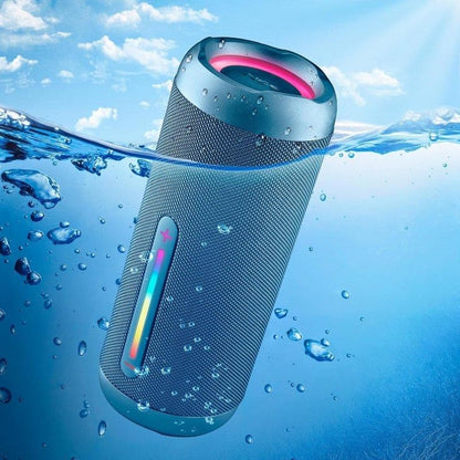 ALTAVOCES NGS ROLLER FURIA 3 RGB PORTATIL WATERPROOF 60W IPX7/BT/USB BLUE