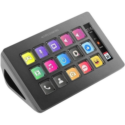 STREAM DECK MARS GAMING 15 TECLAS PERSONALIZABLES PANTALLA LCD BLACK