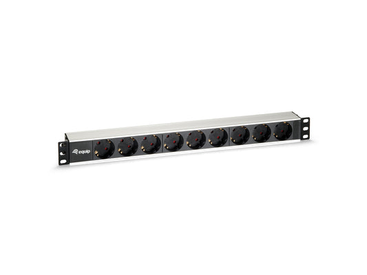 EQUIP Power Strip 9 Outlets 2m Cable 19" 1U Rack (EQ333292)