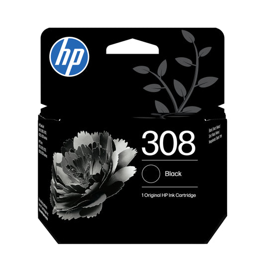 HP 308 Negro Cartucho de Tinta Original - 7FP21UE. 160 Paginas