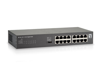 16-port RJ45 10/100/1000mbps 19-inch rackmount switch