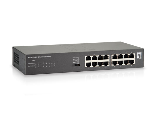 16-port RJ45 10/100/1000mbps 19-inch rackmount switch