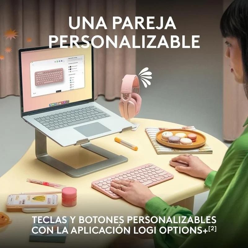 TECLADO + RATON LOGITECH PEBBLE 2 WIRELESS BLACK